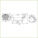 Foco Infrarrojo 55m 60º 55Leds 850nm IP66