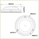 Micrófono Omni-direccional Alta Fidelidad para Superfície IP66 IK10 Metálico