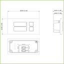 Estación Exterior Modular para Videoportero IP con 2 Botones para Series VTO4202F-X