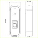 Lector Proximidad Mifare + Huella RS485 IK10 IP65