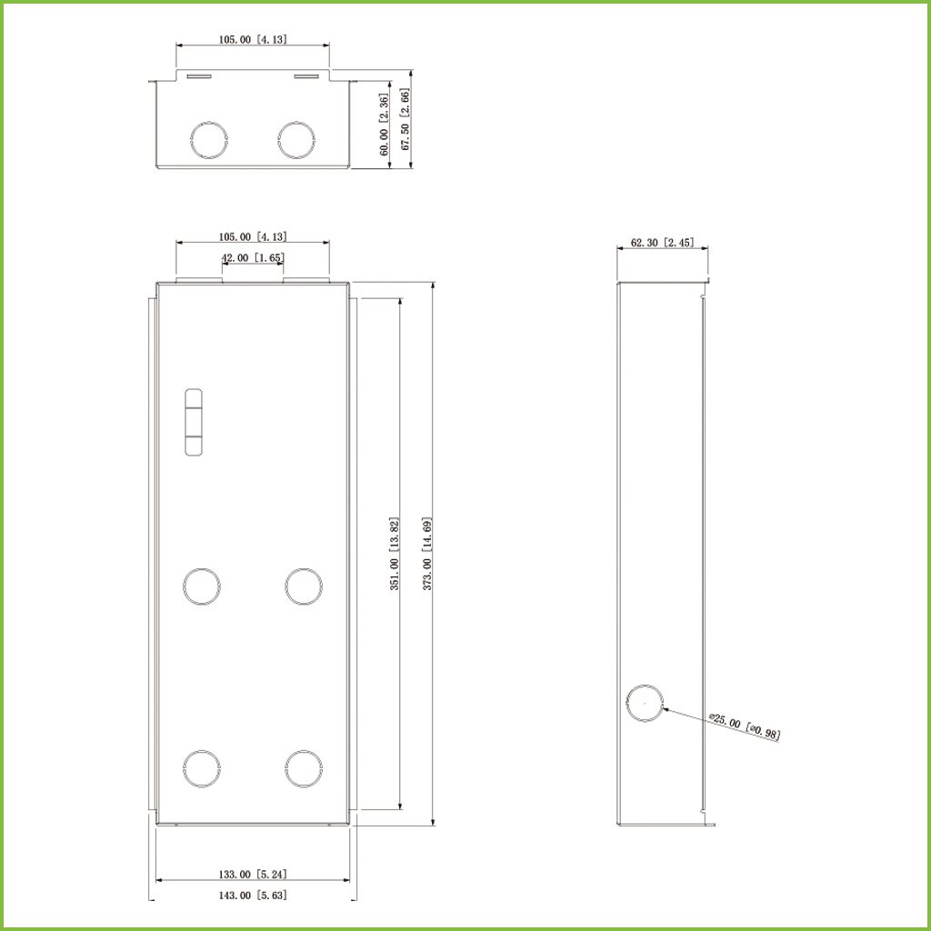 Caja de montaje para insertar para VTO75xxG / VTO65xxF(H)(H-D)