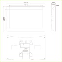 Monitor Interior 10" de Superficie para Videoportero IP PoE SD 6E 1S Alarma