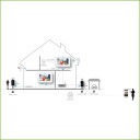 Monitor Interior 10" de Superficie para Videoportero IP WIFI PoE SD 6E 1S Alarma Blanco