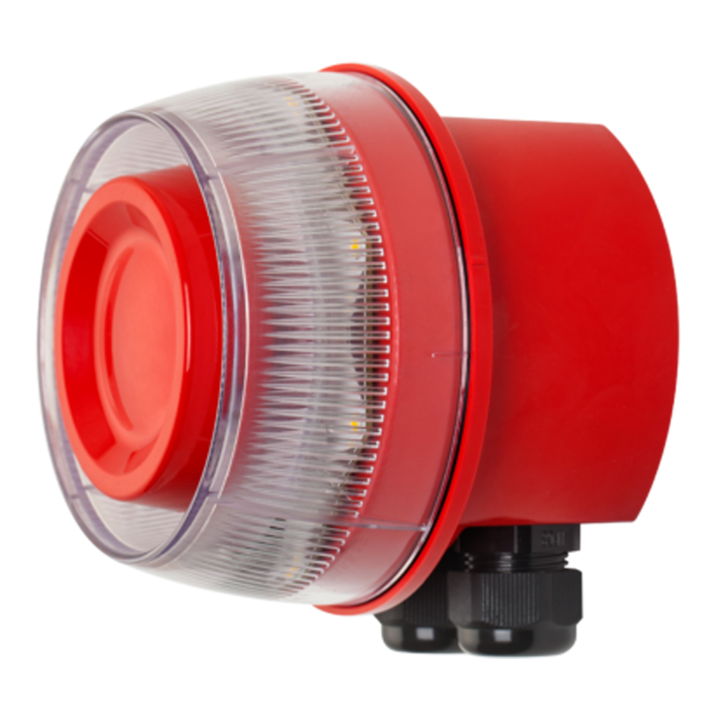Base profunda SensoIRIS WSB IP65 compatible con sirenas de pared SensoIRIS, EN 60529