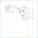 Adaptador a poste para cámaras