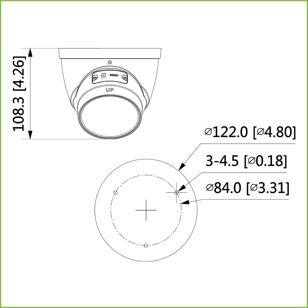 Domo IP H265 8M WDR Starlight+ IR50m 2.7-12VFM IP67 ePoE MIC AI