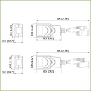 Kit Conversor UTP Vídeo+Alimentación para HDCVI/TVI/AHD RJ45 DC12-15V (2 uds)