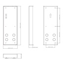 Caja de montaje para superficie para VTO75xxG / VTO65xxF(H)(H-D)