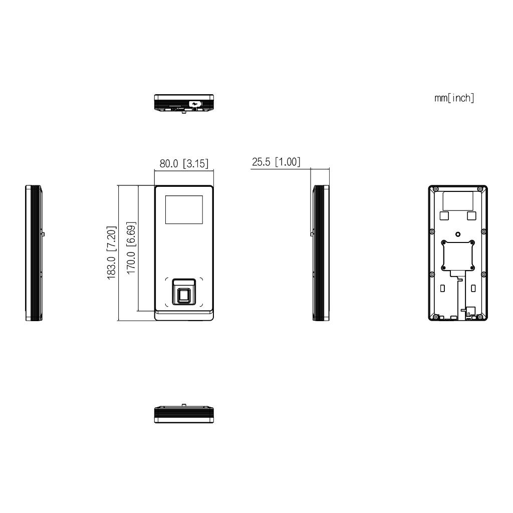 Lector Autónomo LCD 2.4" Huella+PIN+remoto+Tarjeta ICCard WiFi