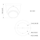 Domo IP H265 AI 2M DN SMART WDR Starlight Iluminación Dual LED50m/IR50m 2.8mm IP67 PoE SD AUDIO MIC E/S