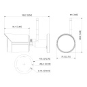Tubular IP H265 4M DN dWDR 3DNR IR30m 2.8mm IP67 MIC WiFi