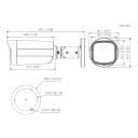 Tubular HDCVI 4EN1 4K dWDR IR80m 3.6mm Disuasión activa IP67