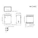 Caja de distribución de alimentación IP54 exterior anti-robo