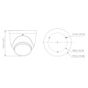 Domo HDCVI TiOC 4EN1 5M WDR Iluminación Dual LED40m/IR40m 3.6mm IP67 MIC