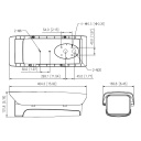 Carcasa exterior en aluminio IP66 IK10 calefactor ventilador 12Vdc PoE+