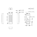 Lector Proximidad Mifare con teclado RS485 Wiegand IP66 Protocolo OSDP