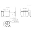 Tubular IP H265 2x4M TiOC 2.0 DUAL-LENS SPLICING WDR140dB LED20m/IR25m 2.8mm IP67 ePoE SD AUDIO MIC E/S AI