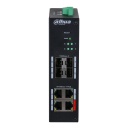 Switch Hardened PoE 4 puertos 10/100 +4SFP Gigabit 96W 802.3af/at Manejable Layer2
