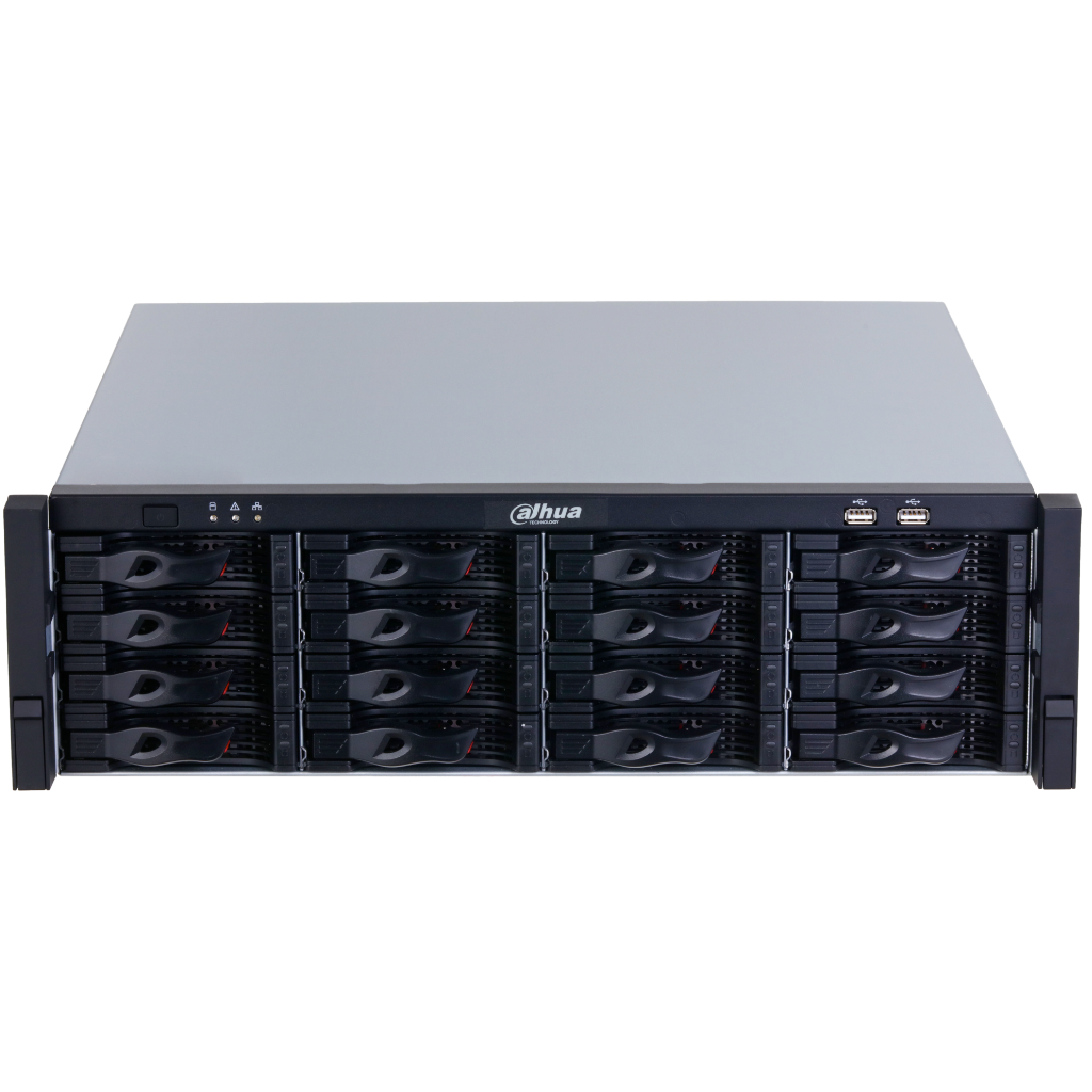NVR 64ch 1024Mbps 4K H265 4xHDMI 16HDD RAID 0/1/5/6/10 E/S AI Redundant