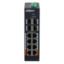 Switch Hardened PoE 8 puertos 10/100 +4SFP Gigabit 120W Manejable Layer2