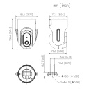 Cubo PT IP H265 2M DN IR10m 3.6mm Wifi Audio SD 5V MIC
