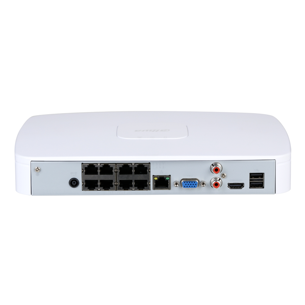 NVR 8ch 144Mbps H265 HDMI 8PoE 1HDD AI