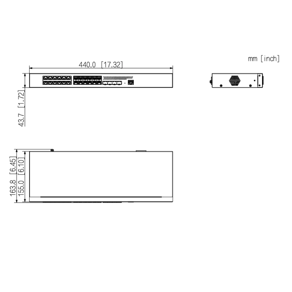 Switch 12 puertos Gigabit + 12 Uplink Gigabit SFP + 4 Uplink SFP+ 10Gbps Manejable en Cloud Layer2