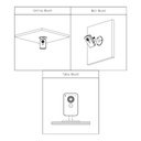 Cubo PT IP H265 4MP DN IR30m 2.8mm Audio SD 12V E/S MIC/Altavoz PoE WiFi AI