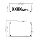 Switch Rango Temp Extendida ePoE 8 puertos 10/100 + 1RJ45 Uplink Gigabit + 1SFP Gigabit 120W No_Manejable Layer 2