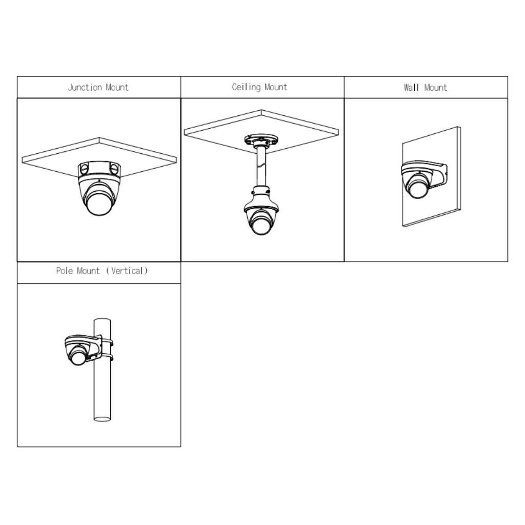 Domo IP 8M H265 FULL COLOR WDR Iluminación Dual LED40m/IR50m 2.7-13.5mm IP67 PoE MIC AI
