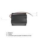 Ajax Bateria Interna NB No Recargable (7,2V/95Ah) para Hub BP