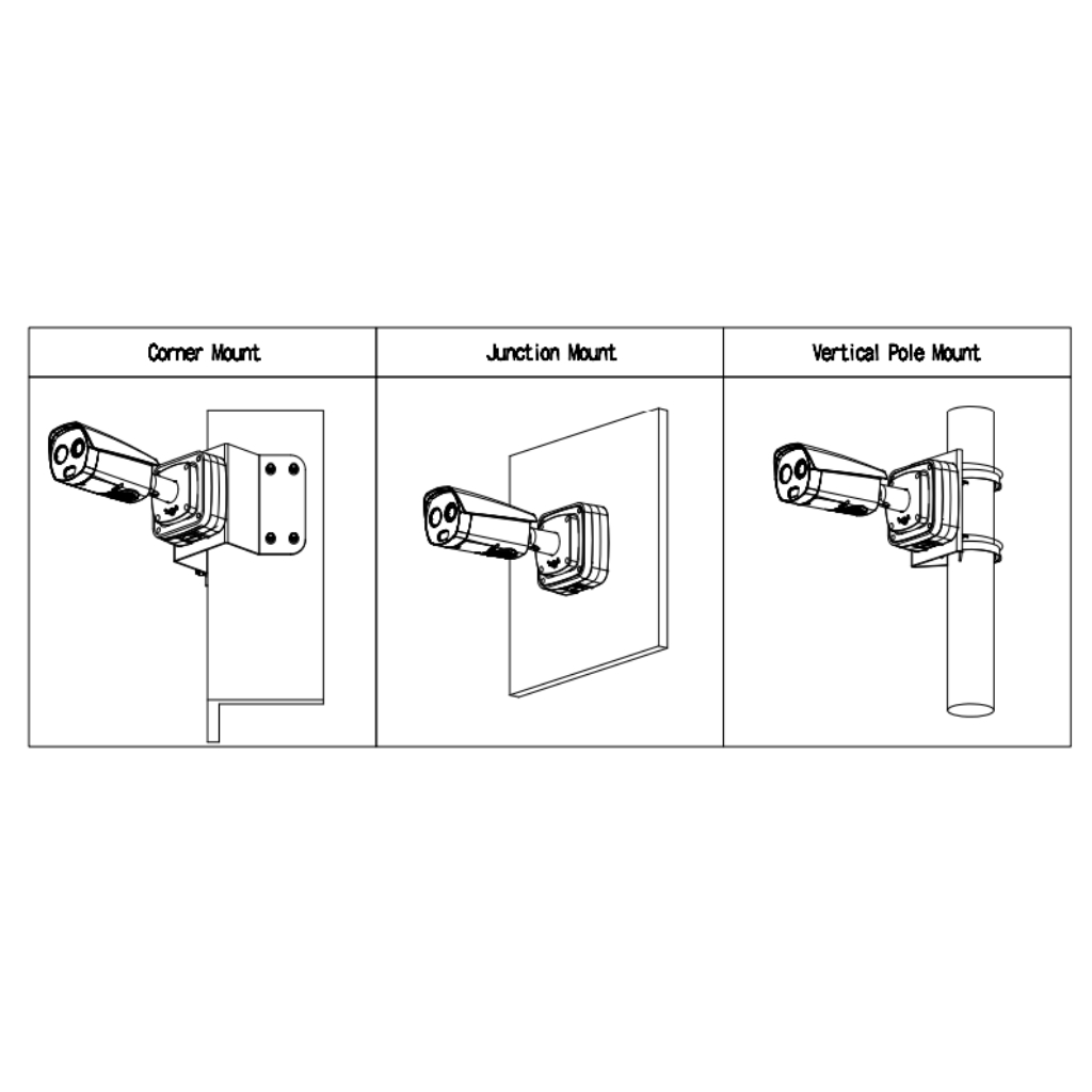 Cámara Térmica IP DUAL 400*300 13mm + 4M 6mm IP67 12V PoE