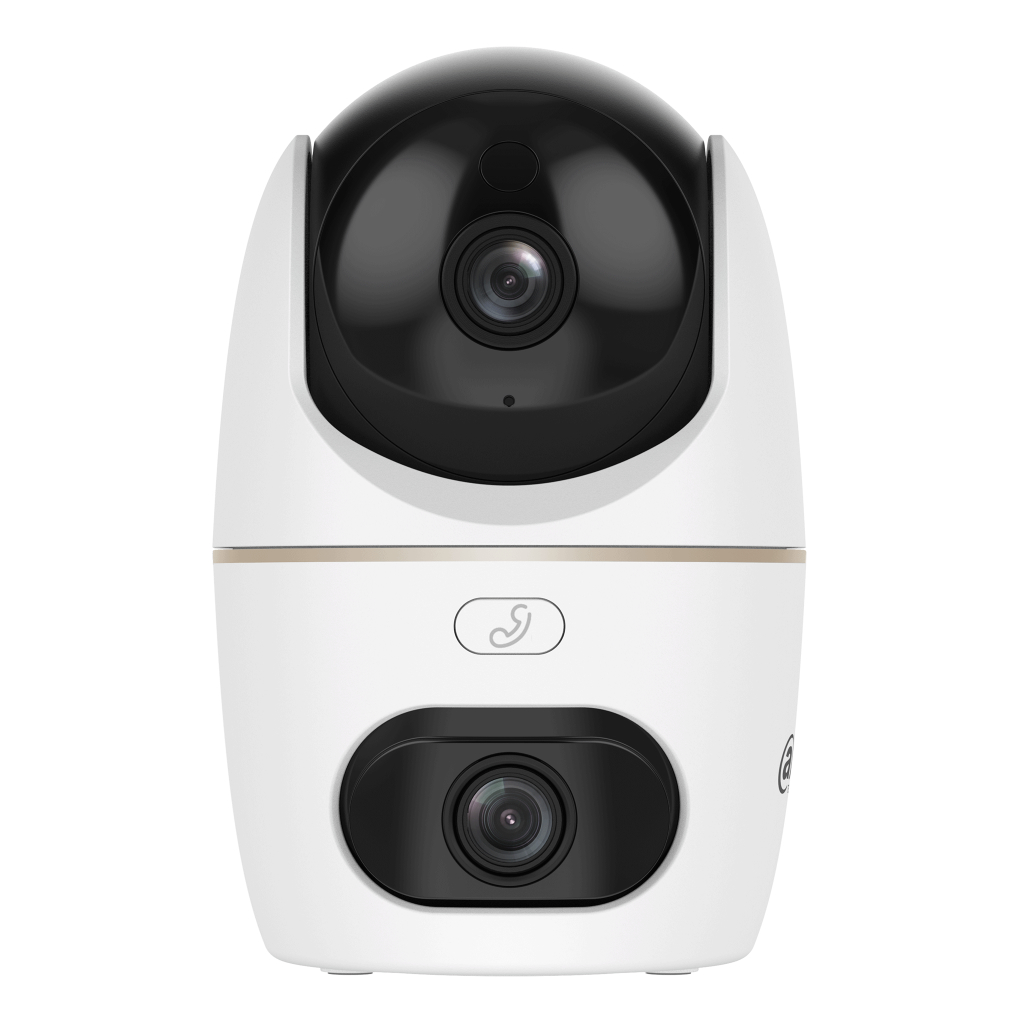 Cubo PT IP DUAL-LENS H265 3M+3M DN LED30m/IR30m 3.6mm SD 5V MIC/Altavoz WiFi
