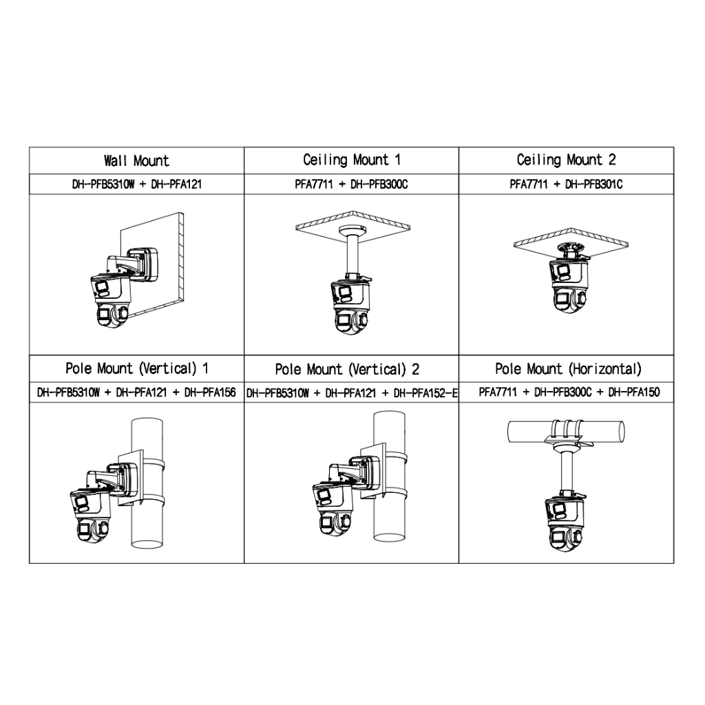 Domo Dual-PTZ IP 8M+4M TiOC WDR Iluminación Dual LED30m/IR70m 10x IP66 PoE AUDIO E/S AI