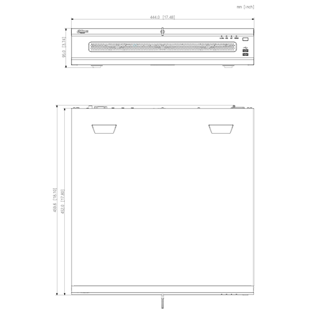 NVR 64ch 512Mbps H265 2xHDMI 8HDD E/S RAID 0/1/5/6/10 AI