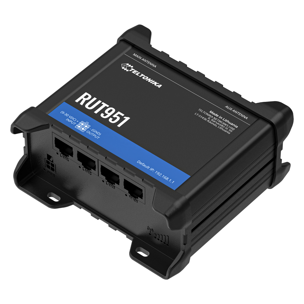 Router Teltonika Industrial 4G LTE 2xSIM Wi-Fi4 4xRJ45