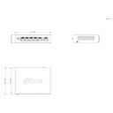 Switch PoE 4 puertos 10/100 + 2RJ45 Uplink Gigabit 36W Gestionable en Cloud Layer2