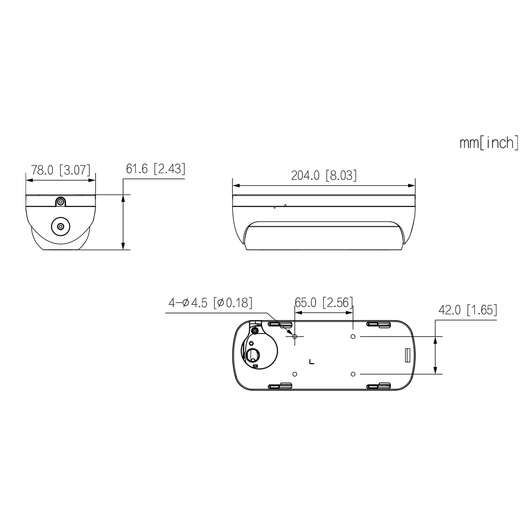 Cámara IP Conteo de Personas H265 4M DUAL-LENS DN SMART WDR IR20m 2mm IP67 IK10 PoE AUDIO MIC E/S