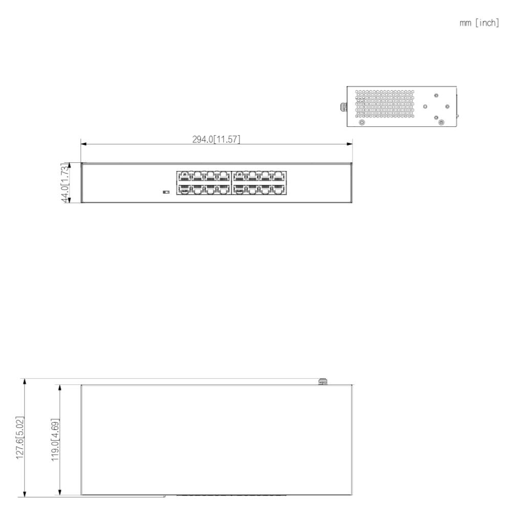 Switch 16 puertos Gigabit No_Gestionable Layer2