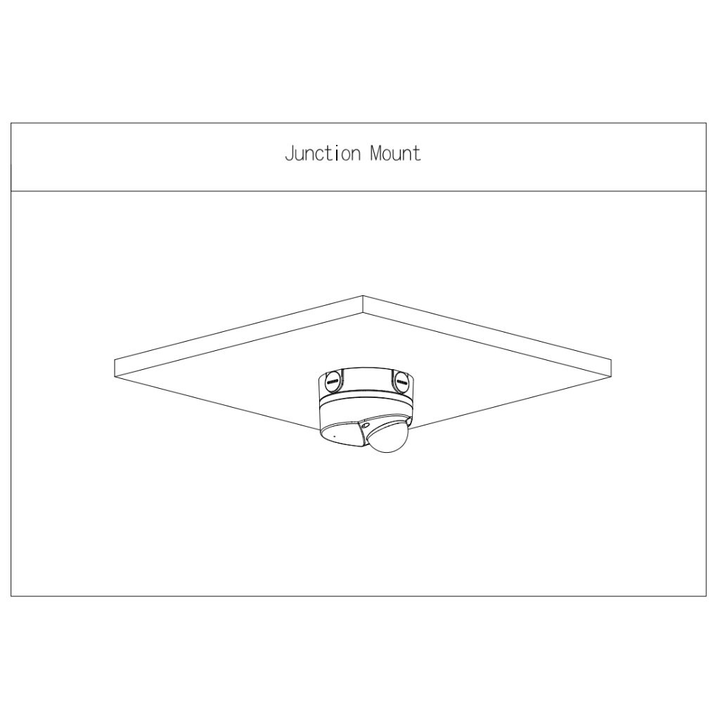 Caja conexiones para MiniDomos con anclaje en 4 puntos
