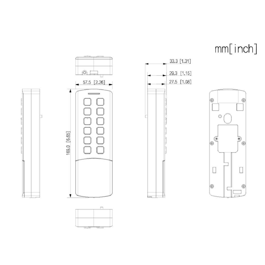 Lector Autónomo Tarjeta doble frecuencia 13.56MHz/125kHz IP65 IK08 WiFi
