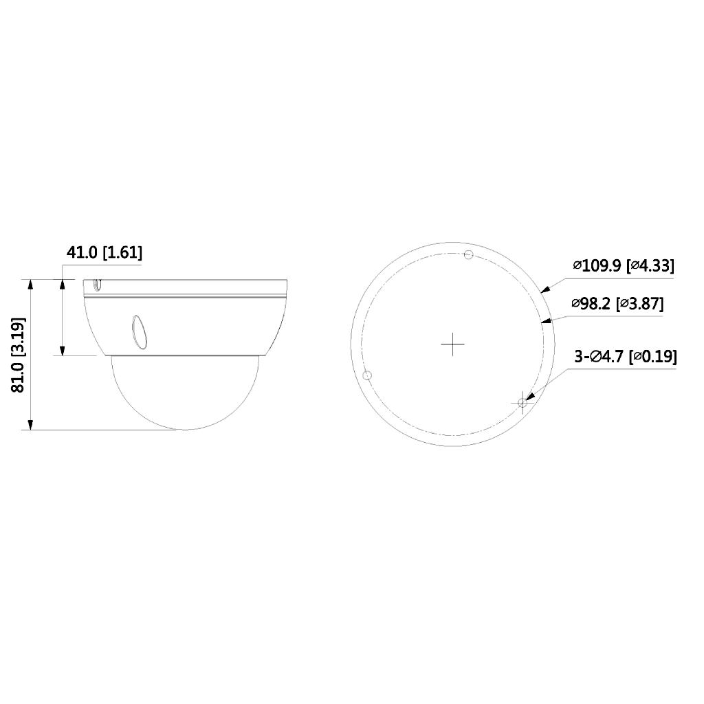 Domo HDCVI 5M DN ICR WDR Starlight IR30m 2.8mm IP67 IK10