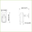 Cámara PIR HDCVI 2M 1080P con disuasión activa con alarma de luz blanca y sirena 2.8mm IP67 MIC
