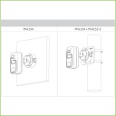 Cámara PIR HDCVI 2M 1080P con disuasión activa con alarma de luz blanca y sirena 2.8mm IP67 MIC