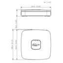 NVR 16ch 144Mbps H265 4K HDMI 1HDD
