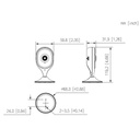 Cubo IP H265 3M DN IR10m 2.8mm WiFi SD 5V MIC/Altavoz
