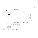 Cubo PT IP H265 3M DN IR10m 2.8mm WiFi SD 5V MIC/Altavoz
