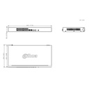 Switch PoE 16 puertos 10/100 + 2 Combo Gigabit RJ45/SFP Uplink 190W Gestionable en Cloud Layer2