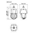 Domo PTZ IP 4M TiOC H265 WDR Iluminación Dual LED100m/IR250m 25x IP67 IK10 PoE+ AUDIO E/S AI