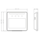 Terminal de control de presencia IP WiFi con Reconocimiento Facial+PIN+Tarjeta
